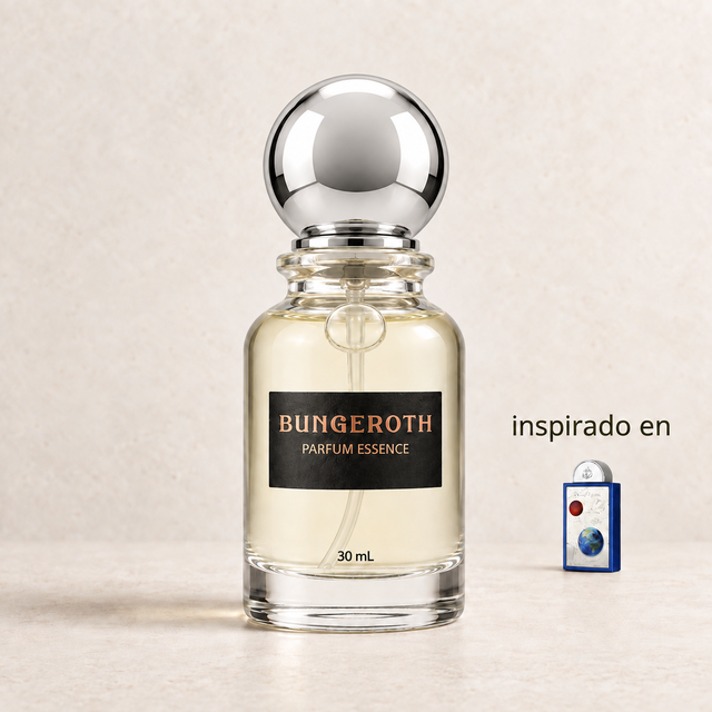 Arte Cósmico – Caballero (Inspirado en Art of Universe) — envase Bungeroth 30 mL sobre piedra clara