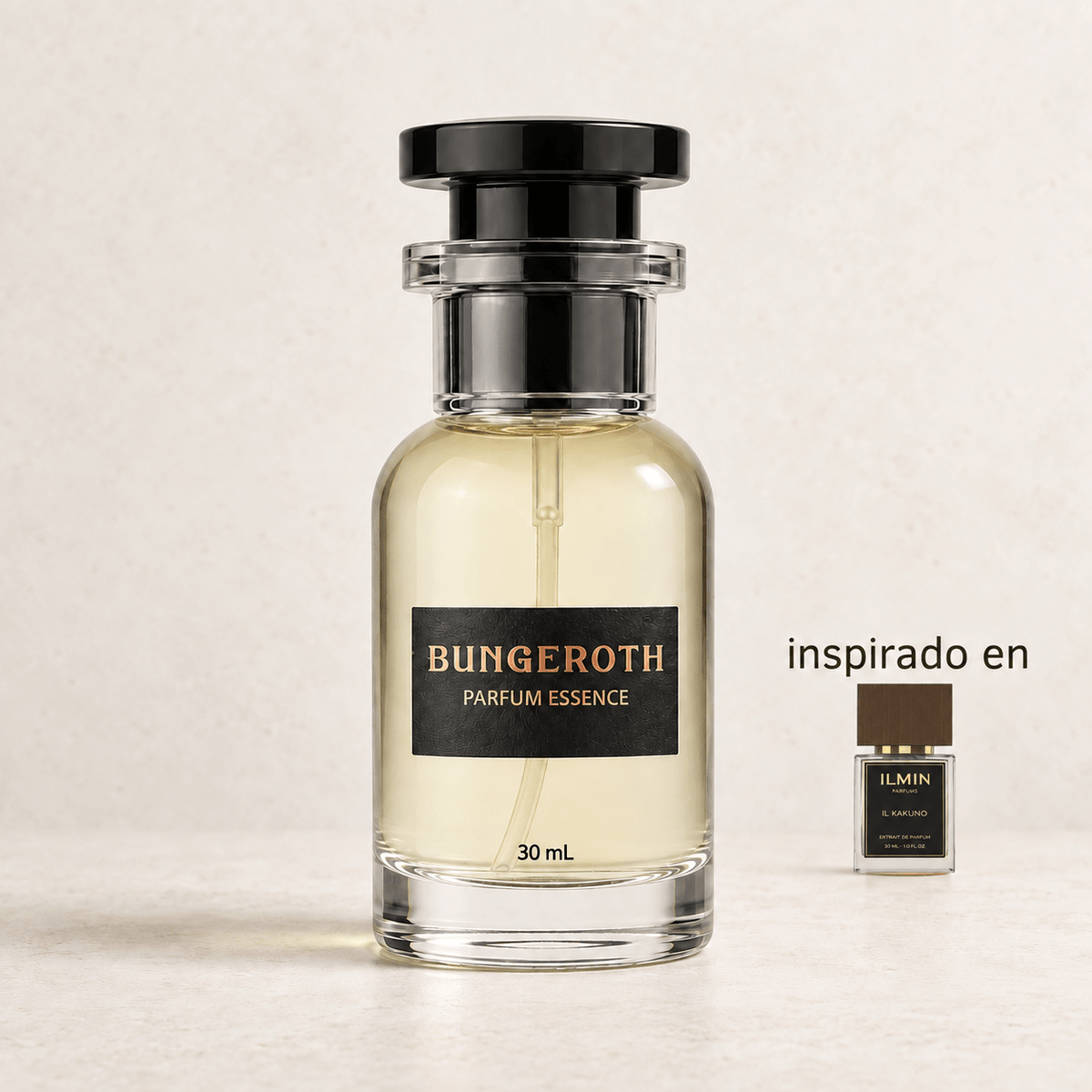Cáliz Secreto(Inspirado en Ilmin Il kakuno Unisex) — envase Bungeroth 30 mL sobre piedra clara