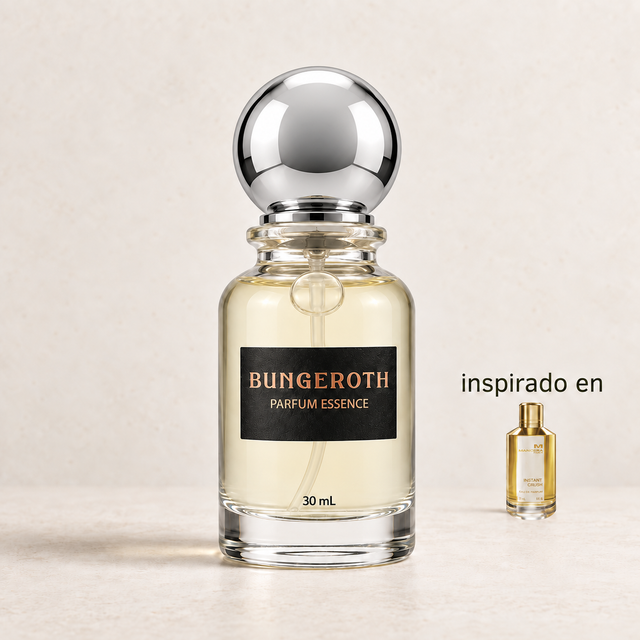 Encanto Instantáneo(Inspirado en Mancera Instant Crush Unisex) — envase Bungeroth 30 mL sobre piedra clara