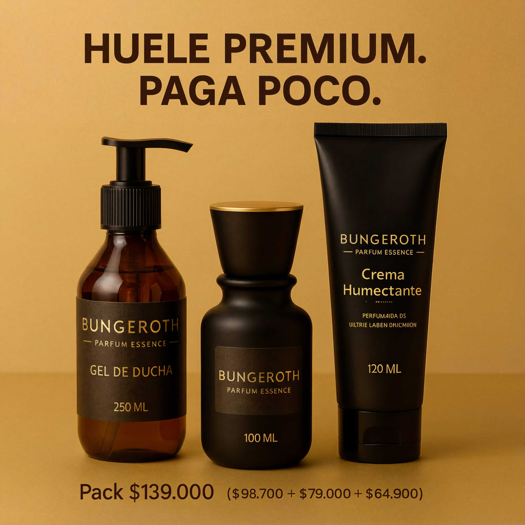 Lujo accesible: perfume, crema y gel de ducha en un solo pack.