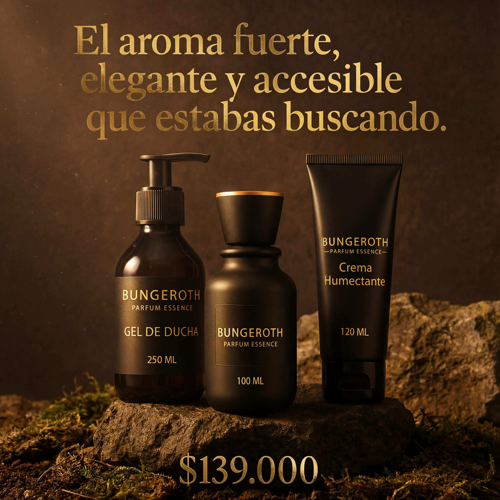 Lujo accesible: perfume, crema y gel de ducha en un solo pack.