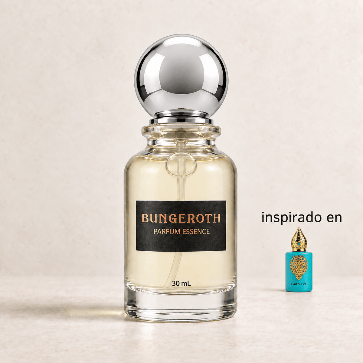 Fuego Sagrado BUNGEROTH 30 mL, inspirado en God of Fire de Stéphane Humbert Lucas
