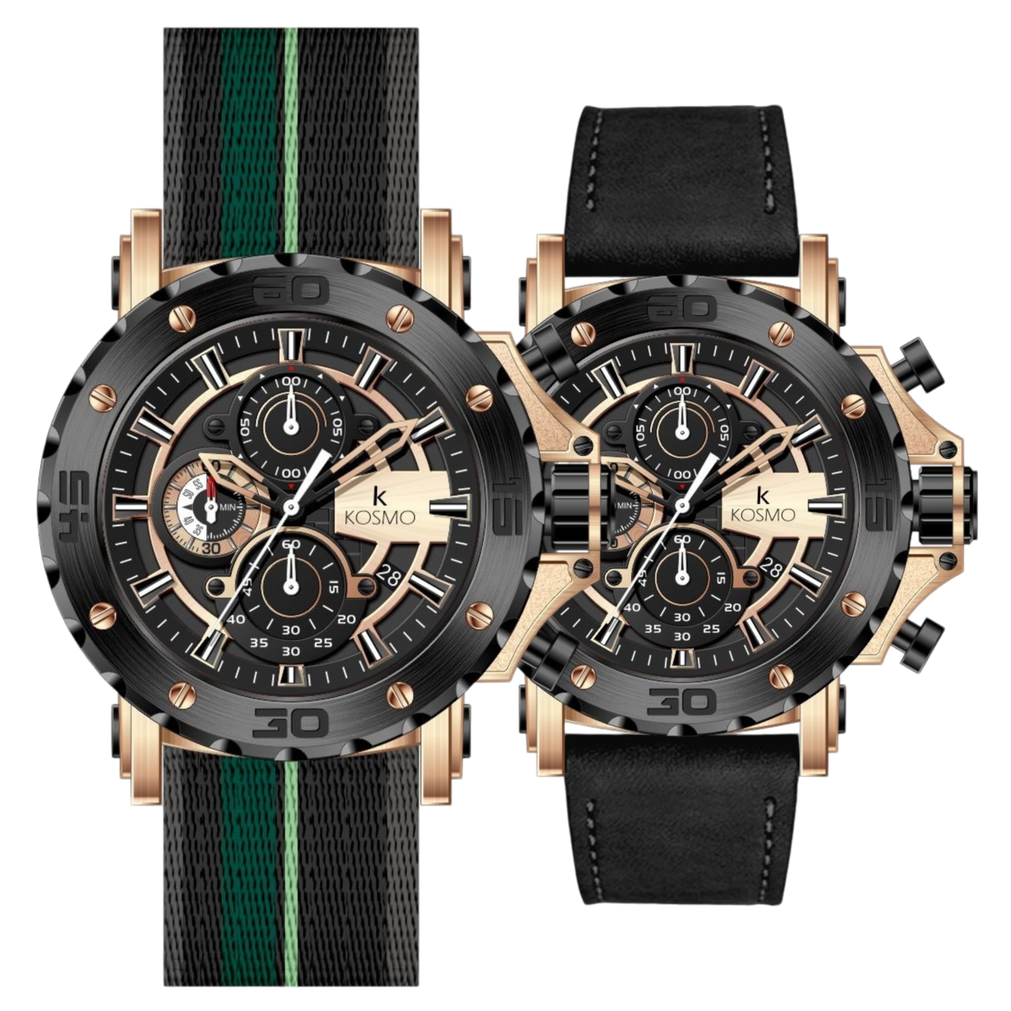 RELOJ KOSMO K3932 CHRONO DOBLE PULSO