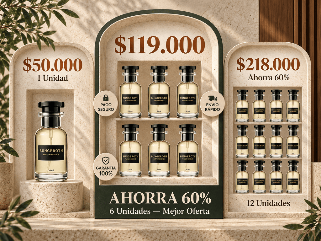 Precios y combos Bungeroth: 1, 6 y 12 unidades