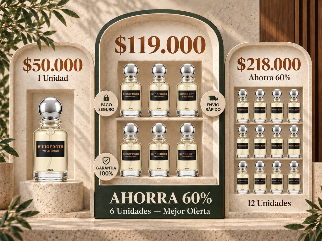 Precios y combos Bungeroth: 1, 6 y 12 unidades