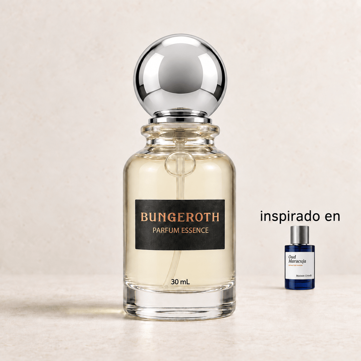 Pasión Exótica BUNGEROTH 30 mL, inspirado en Oud Maracujá de Maison Crivelli