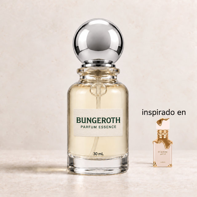 Praliné Dorado BUNGEROTH 30 mL, inspirado en Eclaire de Lattafa