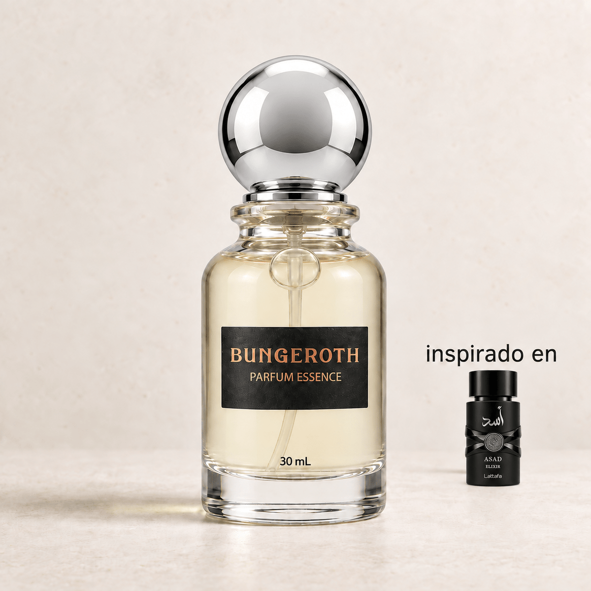 Royal Ember BUNGEROTH 30 mL, inspirado en Asad Elixir de Lattafa