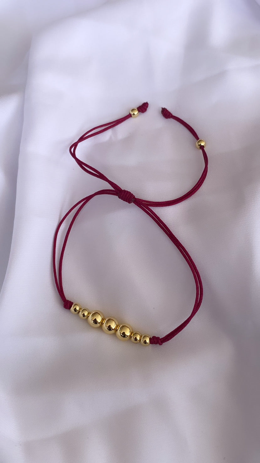 Pulseras en hilo gold granite x3