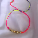 Pulseras en hilo gold granite x3