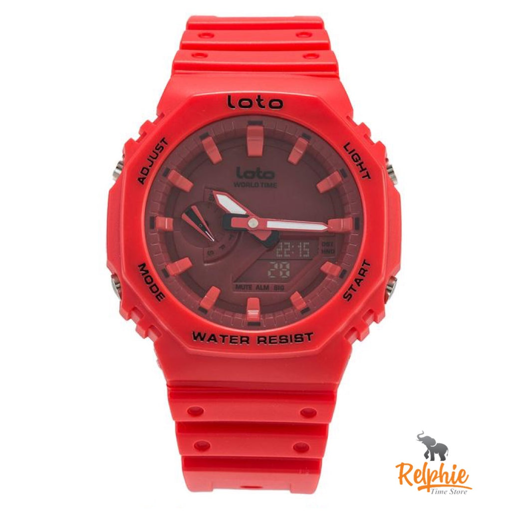 RELOJ LOTO UNISEX 2400 ROJO