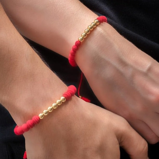 Pulseras pareja gran red