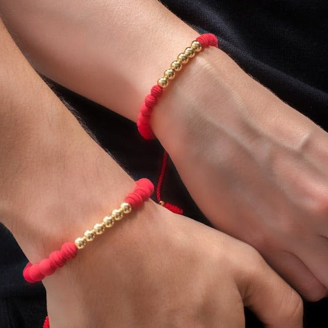 Pulseras pareja gran red