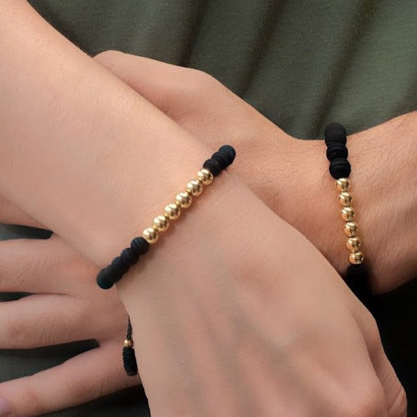 Pulseras pareja gran black