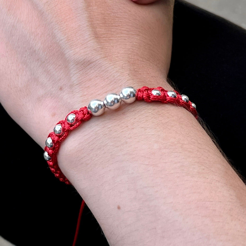 Pulsera Silver tejida red dama