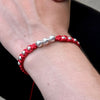 Pulsera Silver tejida red dama