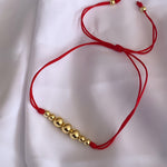 Pulseras en hilo gold granite x3